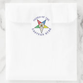 OES LETTERED RUNDER AUFKLEBER (Tasche)