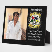 OES Loved, Missed & Cherished Memorial Plaque Fotoplatte (Seite)
