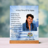 OES Memorial-Foto Acrylschild (Neutral)