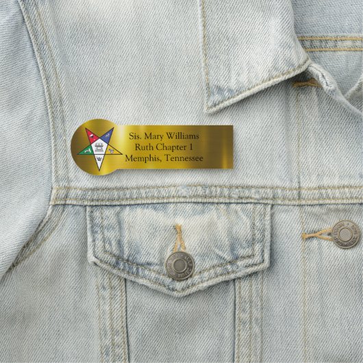 OES NAMENSSCHILD (Beispiel)