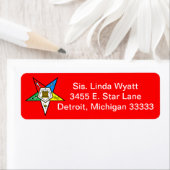 OES Order des Eastern Star Return Mailing Labels (Insitu)