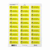 OES Order des Eastern Star Return Mailing Labels (Vorne)