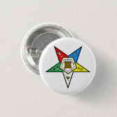 OES Order of the Eastern Star Button (Vorne & Hinten)