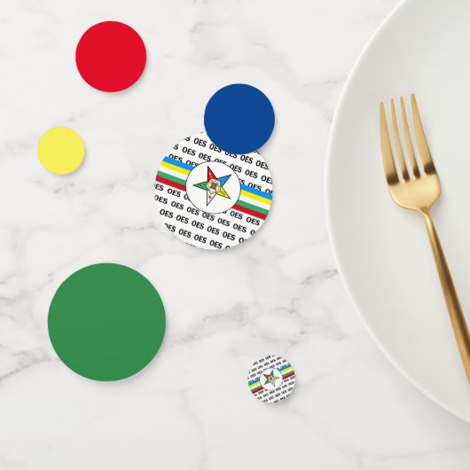 OES Order of the Eastern Star Confetti Konfetti (Gruppe)