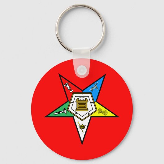 OES Order of the Eastern Star Key Chain Schlüsselanhänger (Vorderseite)