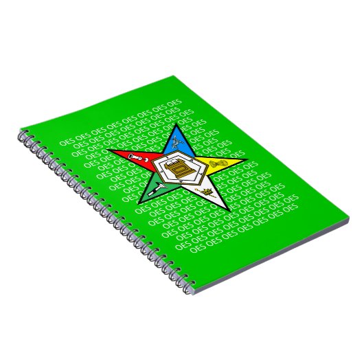 OES Order of the Eastern Star Notebook Notizblock (Rechte Seite)