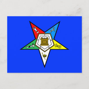 OES Order of the Eastern Star Postcard Postkarte