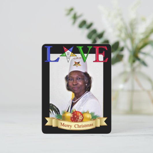 OES Personalisiert Holidays Feiertagskarte (Stehend Vorderseite)