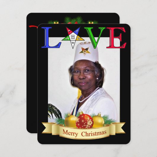 OES Personalisiert Holidays Feiertagskarte (Vorne/Hinten)