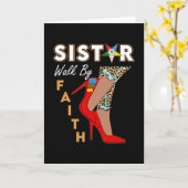 Oes Schwester Leopard Gehen Durch Glauben Eastern Karte (Gelbe Blume)