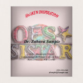 OES SISTAR VISITENKARTEN (Innenseite Aufgefaltet)