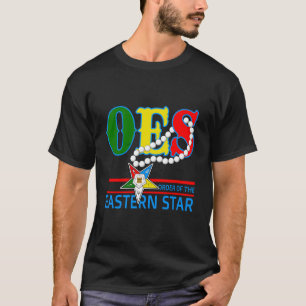 Oes Star Necklace Orden der Eastern Star Mother T-Shirt