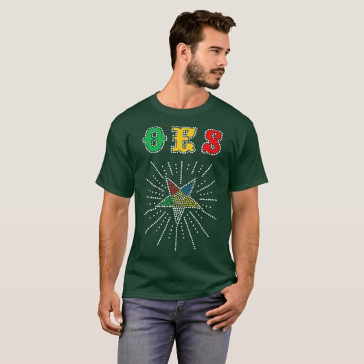 OES Star Shining Order of the Eastern Star Day T-Shirt (Vorne ganz)