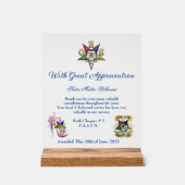 OES-Wertgutschrift Akryllische Zeichen Acrylschild (Vorderseite)