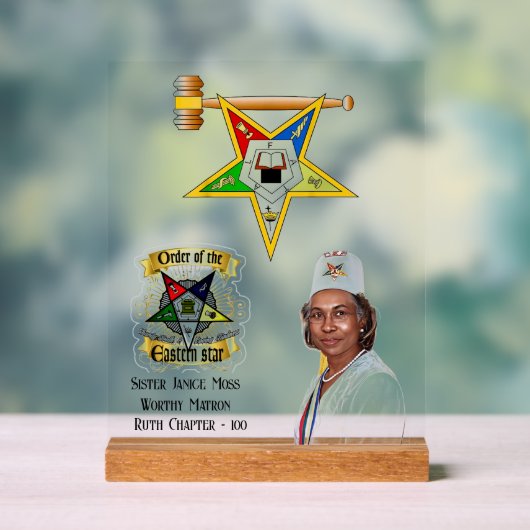 OES Worthy Matron Acrylschild (Neutral)