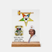 OES Worthy Matron Acrylschild (Vorderseite)