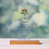 OES Years Services Award Acrylschild (Neutral)