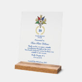 OES Years Services Award Acrylschild (Winkel)