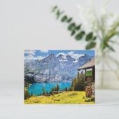 Oeschinen-See, Schweiz Postkarte (Stehend Vorderseite)