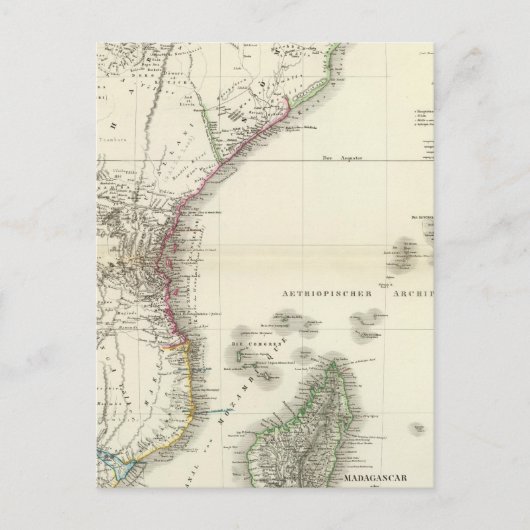 Oest HochAfrika - Ostafrika Postkarte (Vorderseite)