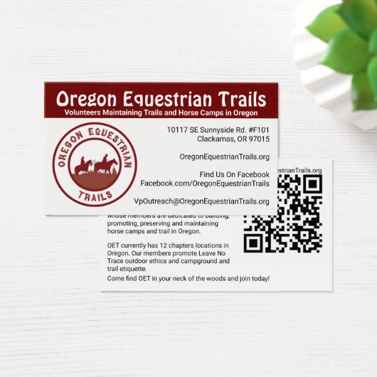 OET-Visitenkarte (Schreibtisch)