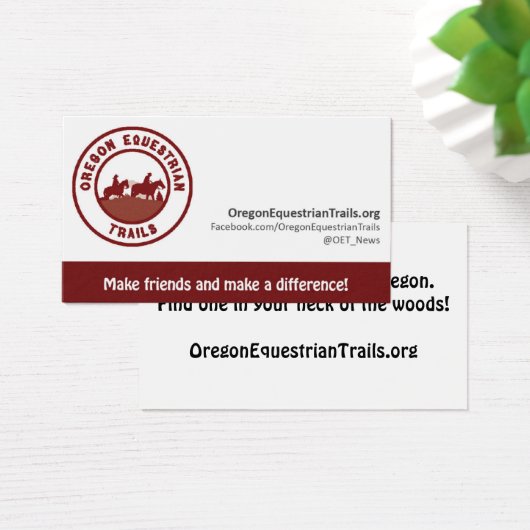 OET-Visitenkarte (Schreibtisch)