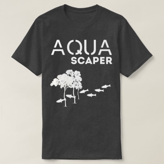 of aquascaper blue T-Shirt (Design vorne)