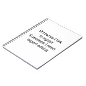 Of Course I Talk to Myself Notizblock (Linke Seite)