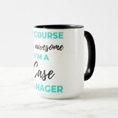 Of Course I'm Awesome I'm A Case Manager 2 Tasse (VorderseiteRechts)