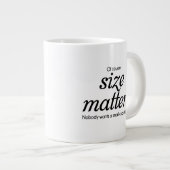 Of Course size matters Coffee Mug Jumbo-Tasse (Vorderseite Rechts)