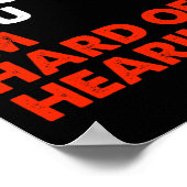 of Hearing Spaß Asl Sign Language Deaf Awareness Q Poster (Ecke)