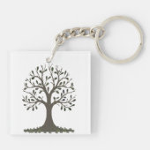 🌳 of Life Keychain - Growth Symbol Gift 🔑 Schlüsselanhänger (Rückseite)