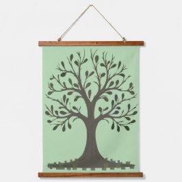 🌳 of Life Wood Frame Wall Tapestry Wandteppich Mit Holzrahmen