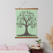 🌳 of Life Wood Frame Wall Tapestry Wandteppich Mit Holzrahmen (Schlafzimmer)
