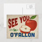 O'Fallon Missouri Apple - Vintage Travel Postkarte (Vorne/Hinten)