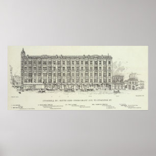 O'Farrell South side Grant und Stockton Poster