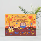 Öfen im Herbst Einladung (Stehend Vorderseite)