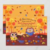 Öfen im Herbst Einladung (Vorne/Hinten)