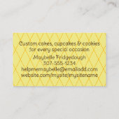 Ofen Mitt Holzlöffel Backbänder Bikerkarten kochen Visitenkarte (Rückseite)