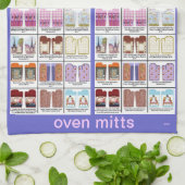 Ofen-Mitt-Kunstmuster auf Küchentuch durch Kristie (Gefaltet)