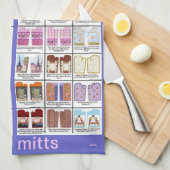 Ofen-Mitt-Kunstmuster auf Küchentuch durch Kristie (Viertel Falte)