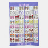Ofen-Mitt-Kunstmuster auf Küchentuch durch Kristie (Vertikal)