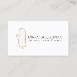 Ofen-Mitt-Logo für Bäckerei, Backwaren Visitenkarte