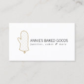 Ofen-Mitt-Logo für Bäckerei, Backwaren Visitenkarte (Vorderseite)