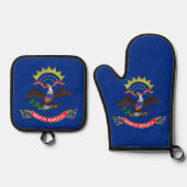 Ofen Mitt, Pot Holders mit der Flagge von North Da Ofenhandschuh & Topflappen-Set (Vorderseite)