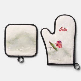 Ofen-Mitt und Pfandhalter Ofenhandschuh & Topflappen-Set