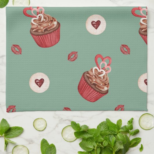 Ofen-Mitt und Pot-Träger Geschirrtuch (Gefaltet)