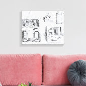 Öfen und verschiedene Geräte Leinwanddruck (Insitu (Wohnzimmer))