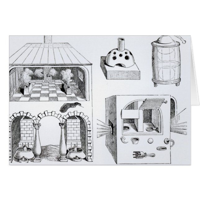 Öfen und verschiedener Apparat (Vorderseite (Horizontal))