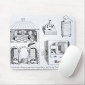Öfen und verschiedener Apparat Mousepad (Mit Mouse)